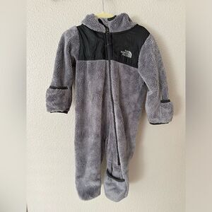 The North Face Infant Unisex Gray Oso One Piece Jacket 6-12 mos